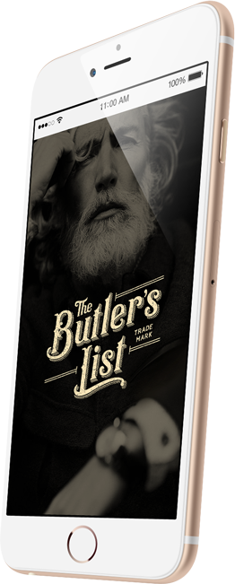 Logos and Brand Identity - The Butlers List on mobile